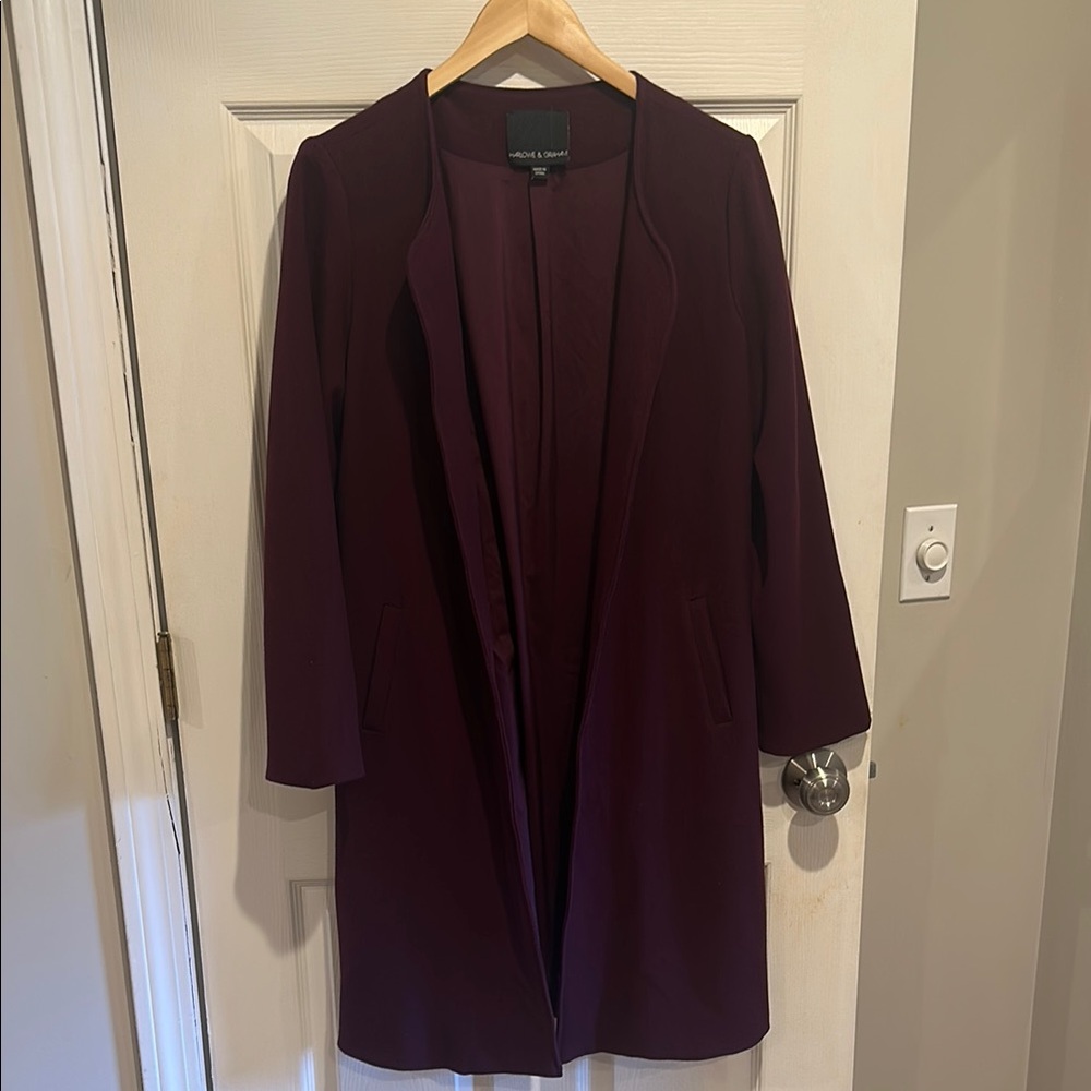 Harlowe & Graham burgundy Coat